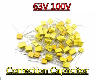 Condensateur de correction 100 V, 63V