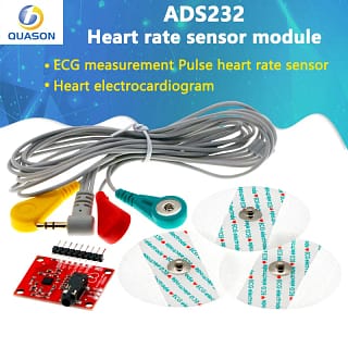 Kit de module de capteur de surveillance ECG, mesure du pouls cardiaque, AD8232, Ardu37