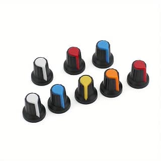 WH148 boutons de potentiomètre 15X17mm 6mm potentiomètre boutons capuchon