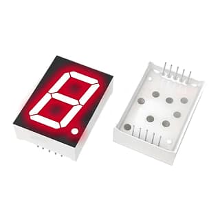 Afficheur (sept) 7 segments LED Cathode - anode commune