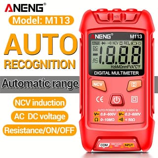 ANENG M113 1999 Mini Multimètre Intelligent Numérique AC/DC Voltmètre