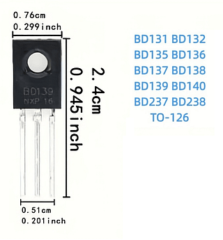 TO-126 BD131 BD132 BD135 BD136 BD137 BD138 BD139 BD140 BD237 BD238