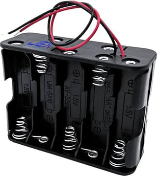 Support de boîtier de batterie AAA avec fils, soudure de connexion de boîtier en plastique ABS, 4PCs